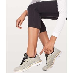 Lululemon APL Women's Techloom Pro Shoe Metallic Silver/Gold Size 9.5